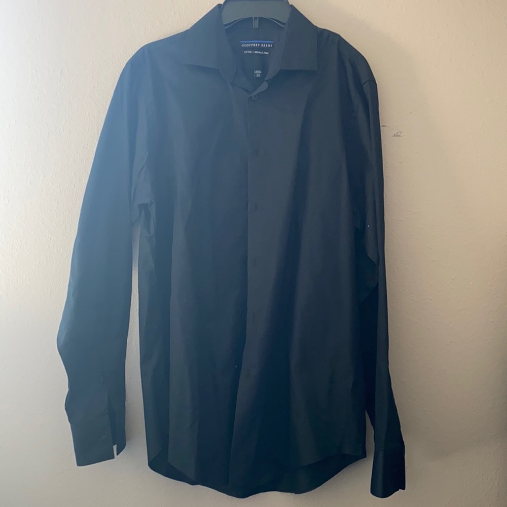 Men’s button up shirt black